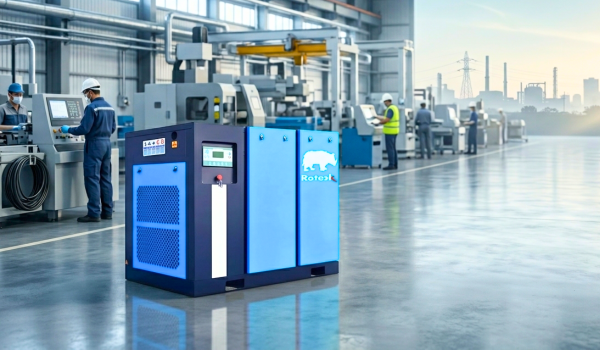 Air Compressor Manufacturers in Ghaziabad, Uttar Pradesh – Rotek Compressor