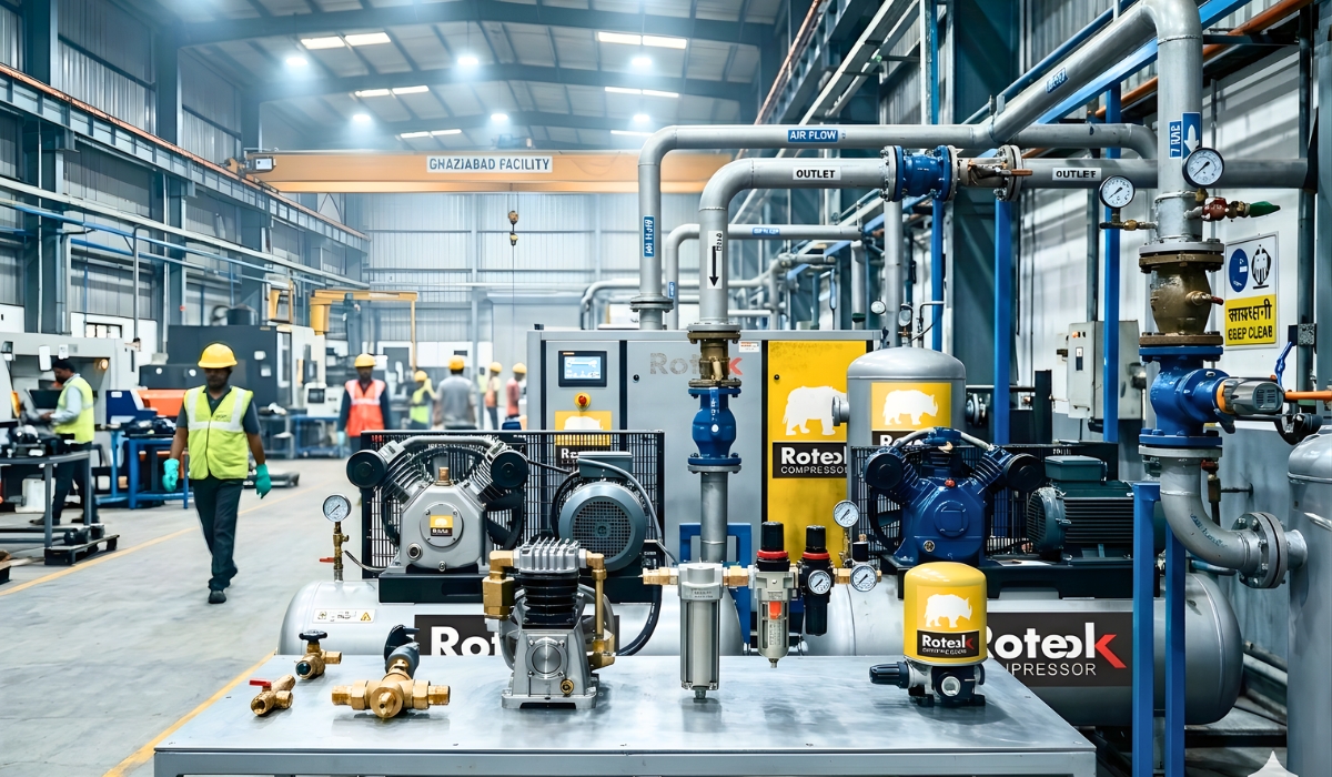 Industrial Compressor Parts in Ghaziabad – Trusted Solutions by RotecK Compressor