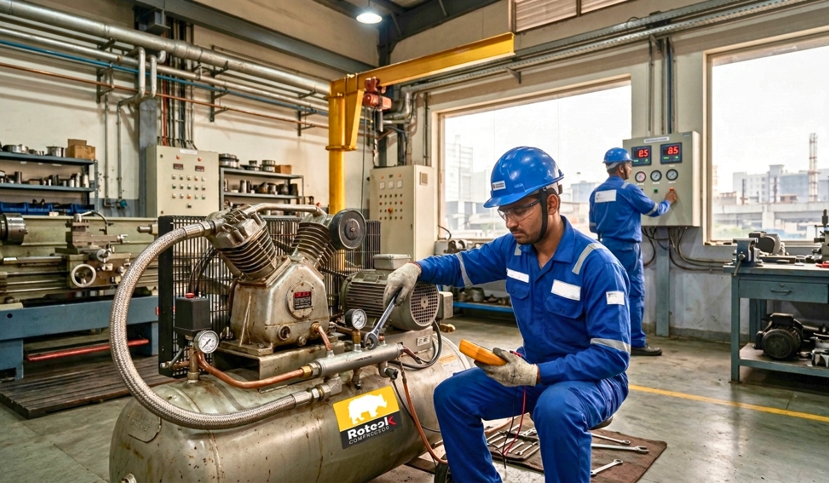 Air Compressor Repair in Ghaziabad – Reliable Service by Roteck Compressor